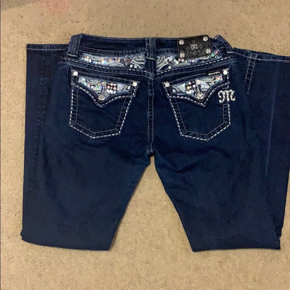 Miss me bling straight leg jeans!